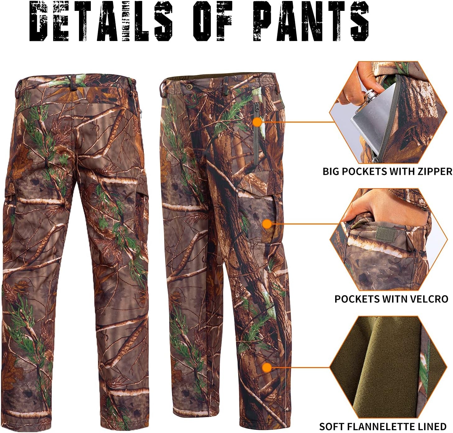 Quiet Hunting Clothes Suit Clothing Gear Camouflage Hoodie Jacket Pants