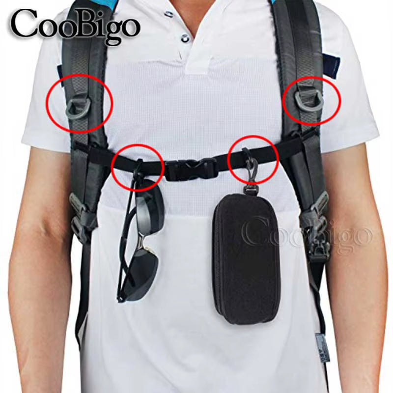 5Pcs 1/2"~2" Dee Ring Outdoor Tactical Backpack Durable D-Ring Buckle Multiuse Plastic for Hooks Strap Webbing