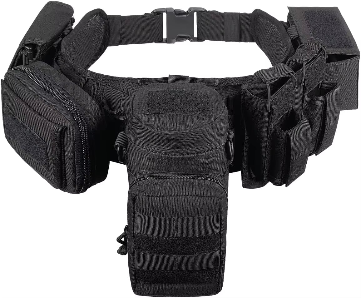Yakeda Custom Molle Pockets Pouches Gear Hunting Waist Security Tactical Belt Padded Patrol Belt
