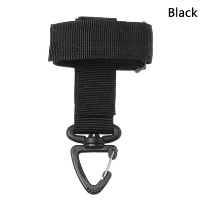 Tactical Molle Hook-Webbing Keychain-Key Ring Holder Hunting Gear Keeper Pouch Key Chain Nylon Belt Keychain EDC Molle Webbing