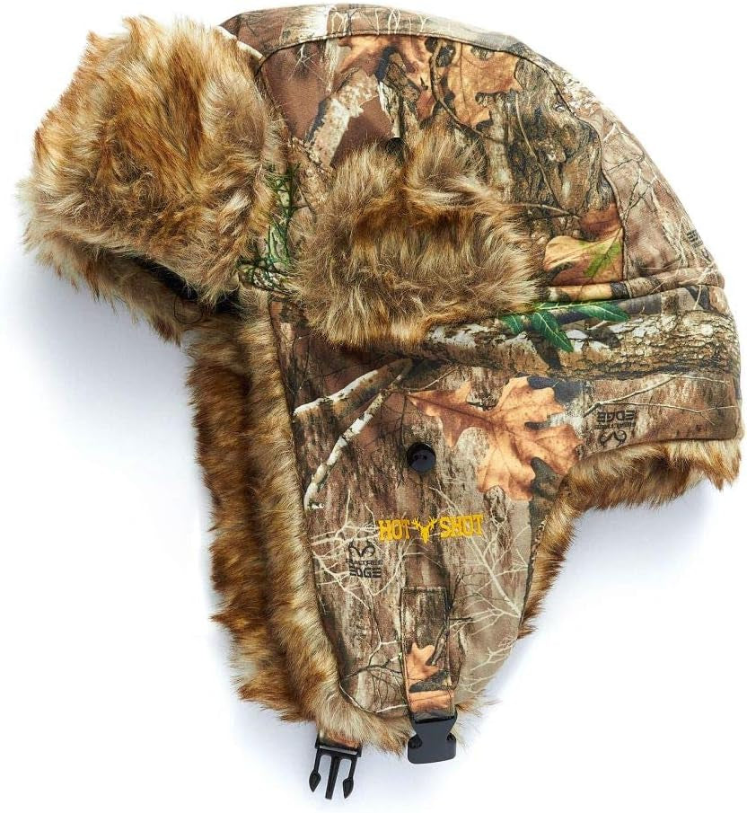 Men’S Camo Sabre Trapper Hat – Realtree Edge Outdoor Hunting Camouflage Gear