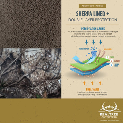 Outfitters Men'S Sherpa Lined Waterproof Hunting Bib,  APX, Size 3X-Large