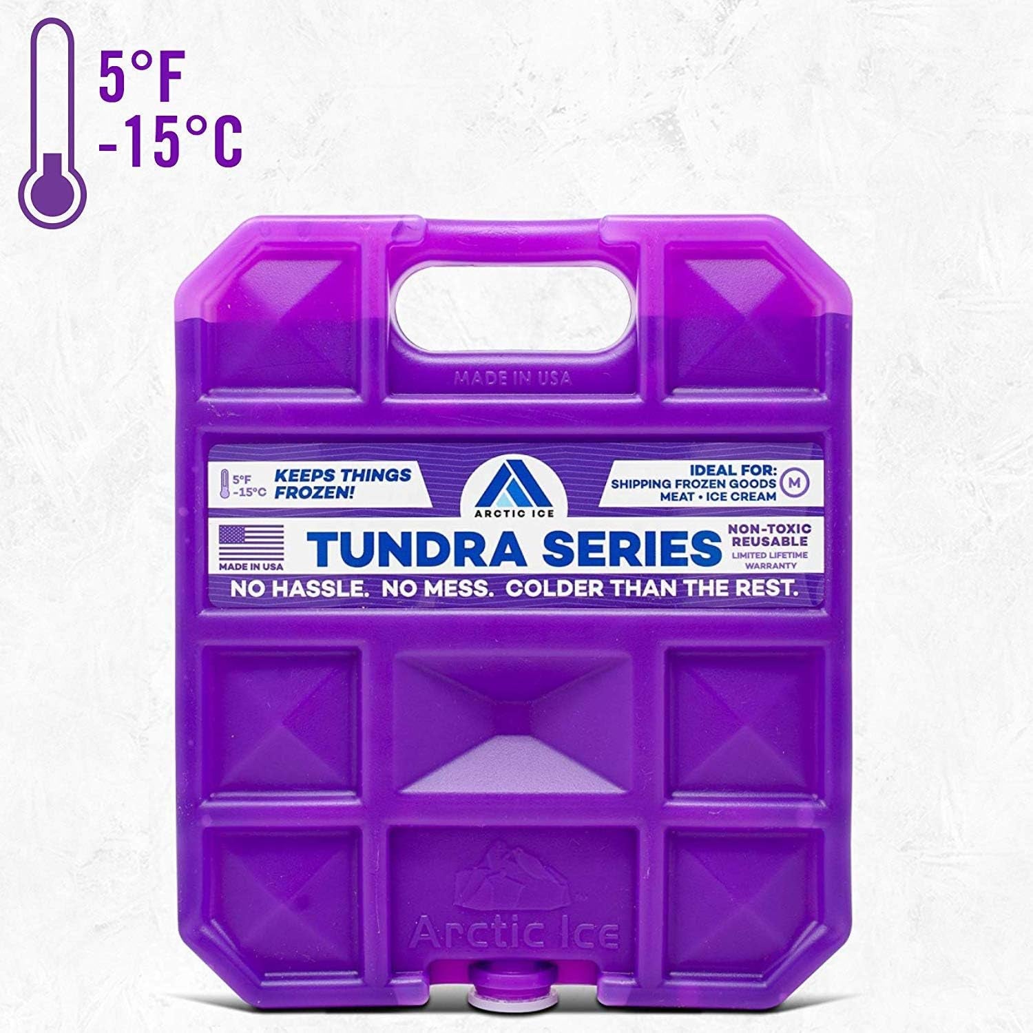 Tundra Series Long Lasting Reusable Ice Pack - 5° Fahrenheit Cooling Point - Designed to Maintain Freezer-Like Temperatures in Coolers