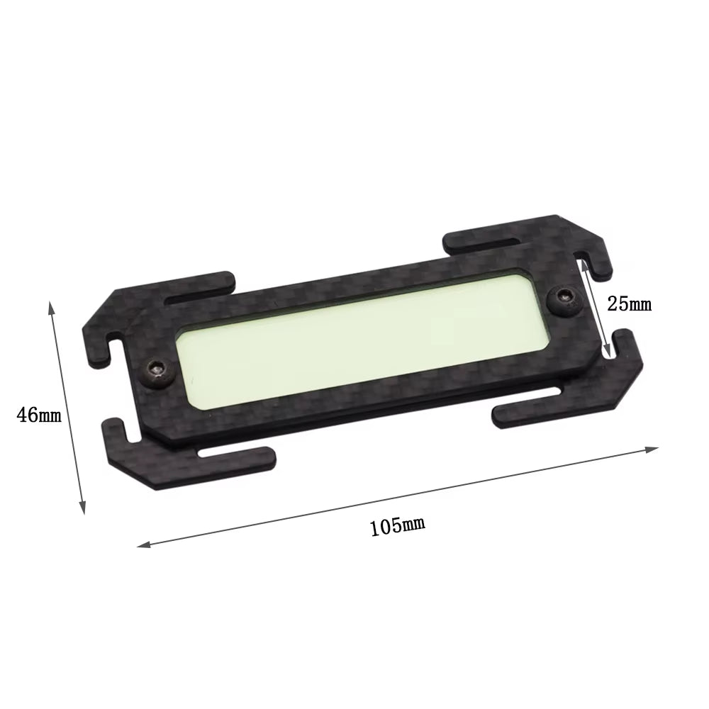 Glow in Dark Carbon Fiber Blood Type Molle Tactical Patch Luminous Reflective Backpack Attachment Applique Fastener Badge Emblem