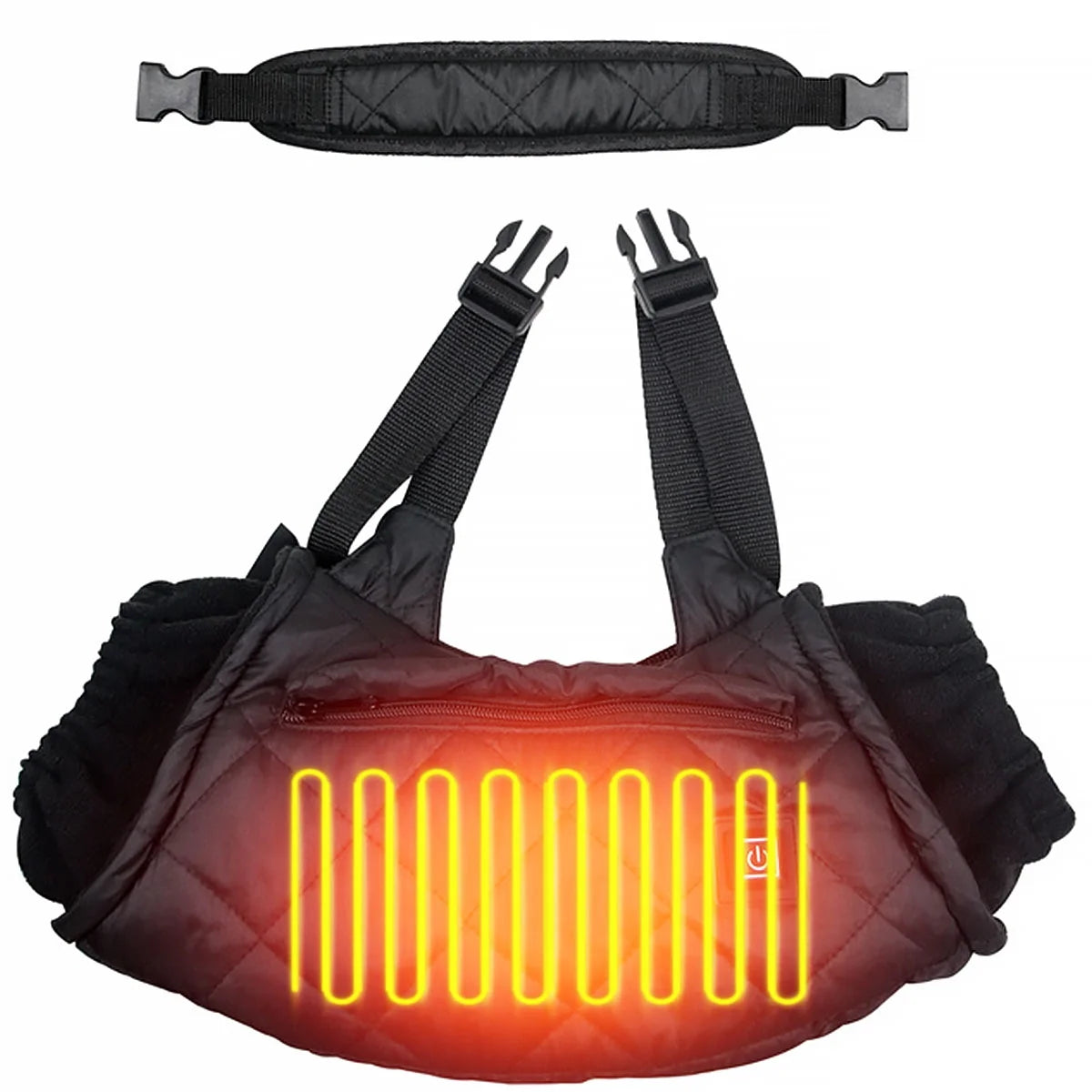 Heated Hand Muff Electric Hand Warmer Pouch USB Charging Hand Warming Muff Adjustable Winter Hand Warmer with 3 Heating Setting for Outdoor Hunting Camping Football