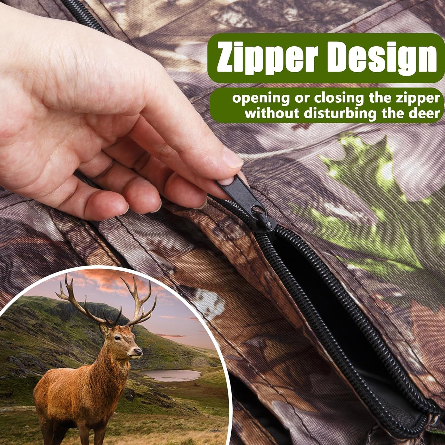 Hunting Tree Stand Blinds- Treestand Camo Blind Cover- Hunting Camouflage Ground