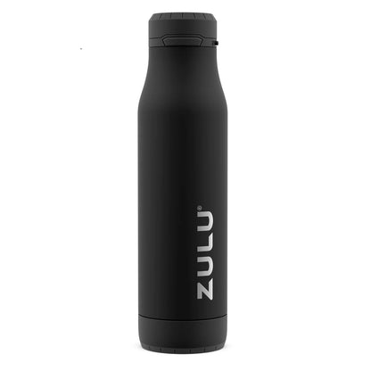 Ace 24 Fl Oz. Black Stainless Soft Chug Bottle