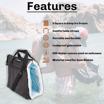 Backpack Soft Cooler with High-Density Insulation, Charcoal, 18-Can