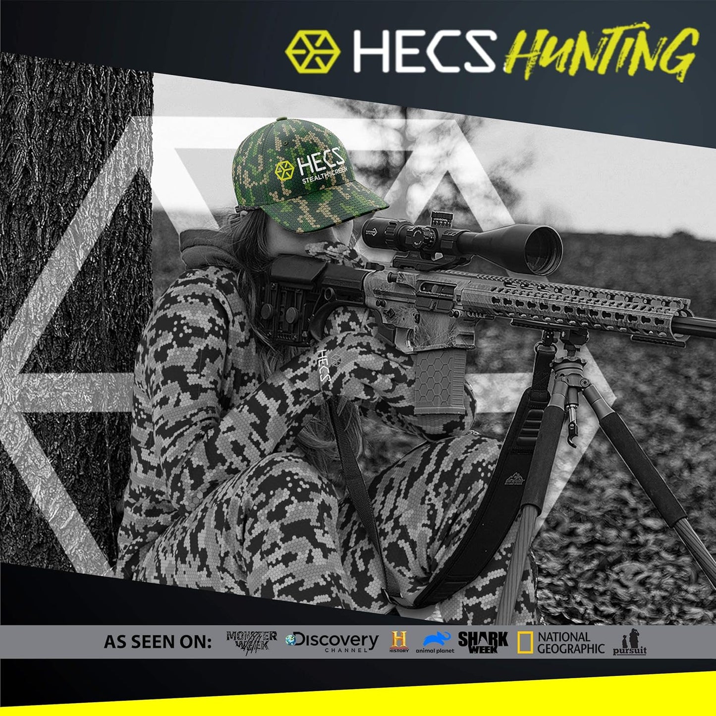 Hunting tyle Stealth Screen Lightweight Camo Hat Patented Technology Accessories/Outdoor Apparel
