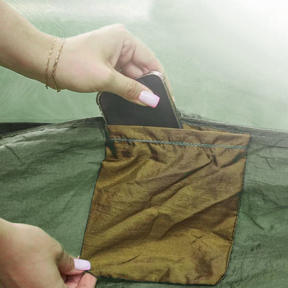 Camping Hammock, Camping Essentials, Lightweight Portable Double & Single Hammock with Tree Straps, Camping Gear for outside Hiking Camping Beach Backpack Travel