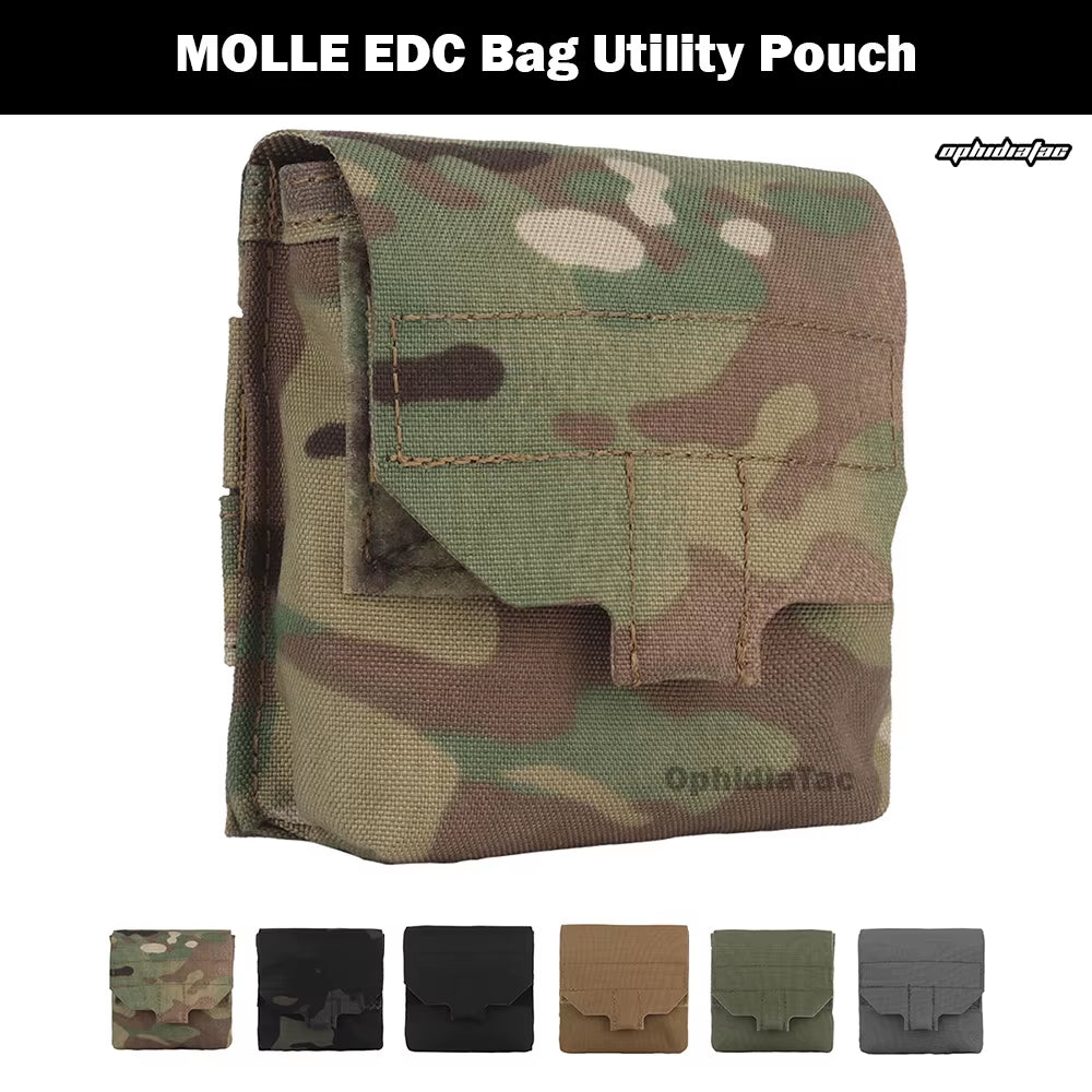Ophidian Mini Molle Utility Pouch Essential IFAK Pouch General Purpose Micro GP Pouch Flashlight Earplug Holder Hunting Gear