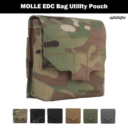 Ophidian Mini Molle Utility Pouch Essential IFAK Pouch General Purpose Micro GP Pouch Flashlight Earplug Holder Hunting Gear