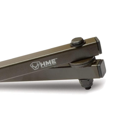 Hme Durable Secure Convenient Portable Folding Tree Stand Bow Hanger W/Two