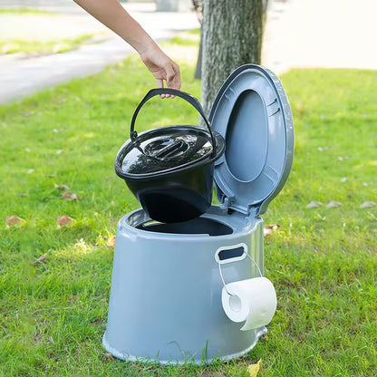 Portable Travel Toilet for Camping and Hiking, Non-Electric Waterless Toilet