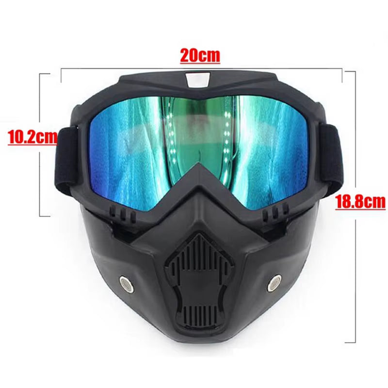 Bicycle Helmet Full Face Anti-Fog Mask Helmet Airsoft Full Head Gear Paintball Mask with Mouth Filter Safety Goggle Hunting Gear