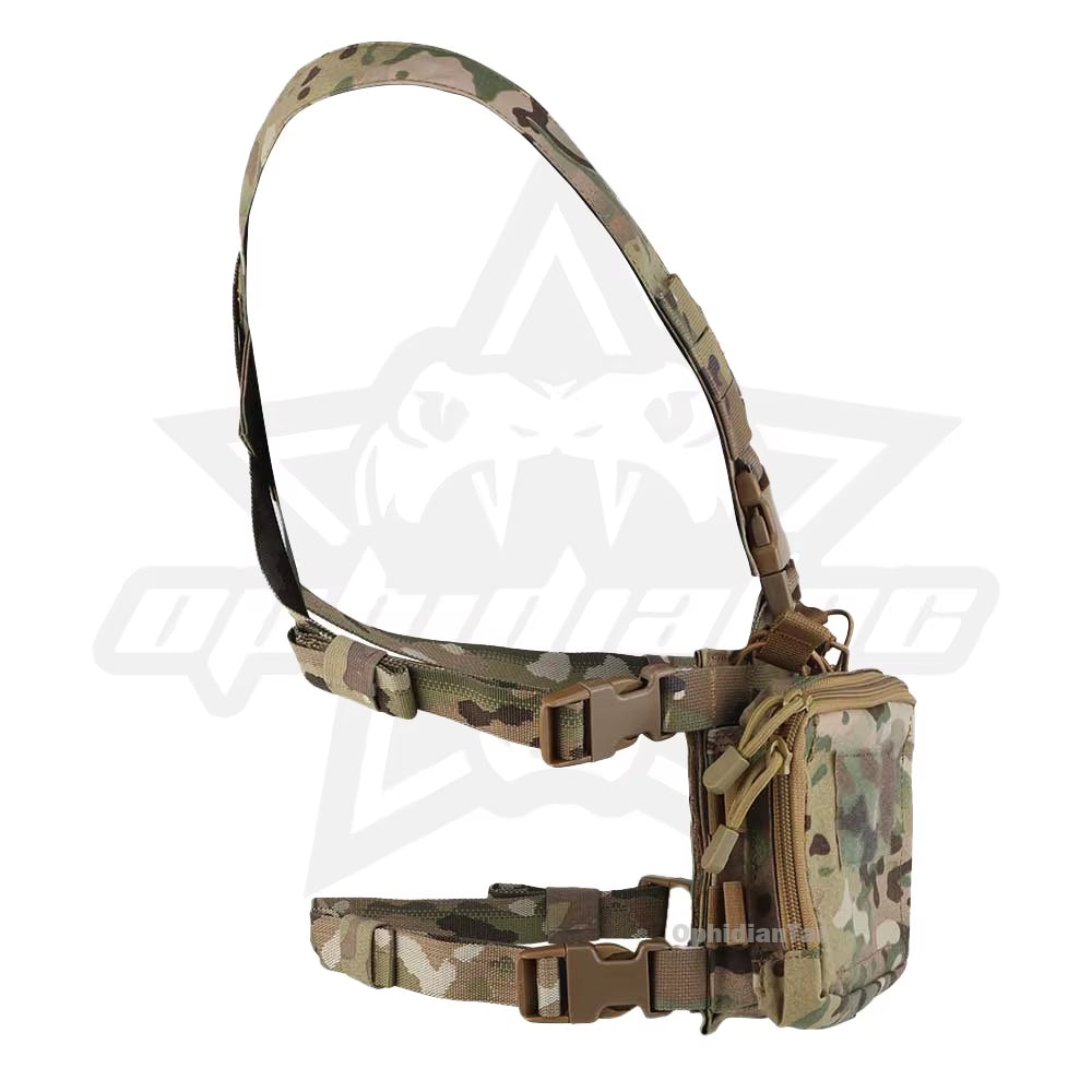 Ophidiatac D3CRH Tactical Chest Rig, Multi-Function Modular Wargame Vest, Lightweight with Mag Pouch, Airsoft Hunting Gear