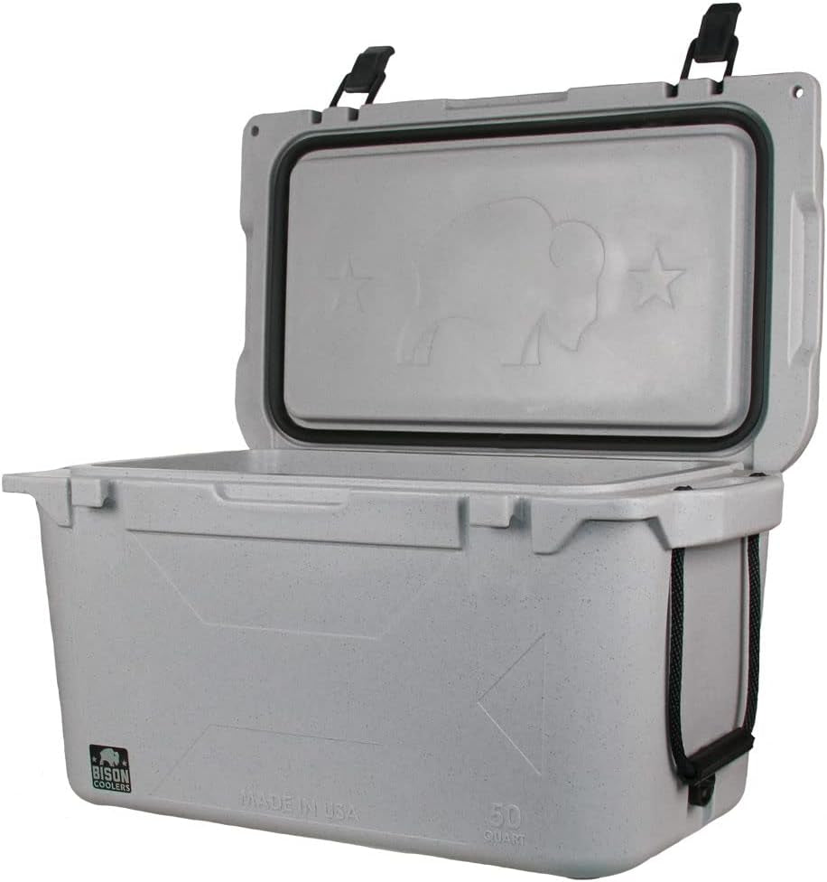 Rotomolded Cooler Extreme Engineered Durability with Hard Shell, Lid and Liner | Long Lasting Ice Chest with Double Insulated Walls | Made in the USA