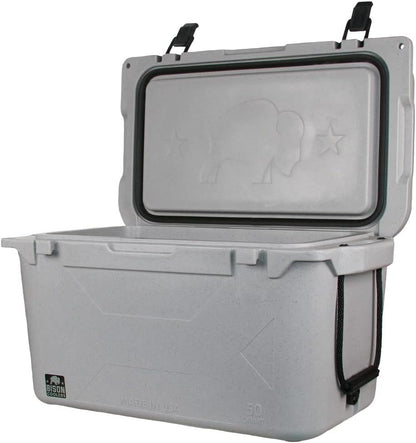 Rotomolded Cooler Extreme Engineered Durability with Hard Shell, Lid and Liner | Long Lasting Ice Chest with Double Insulated Walls | Made in the USA