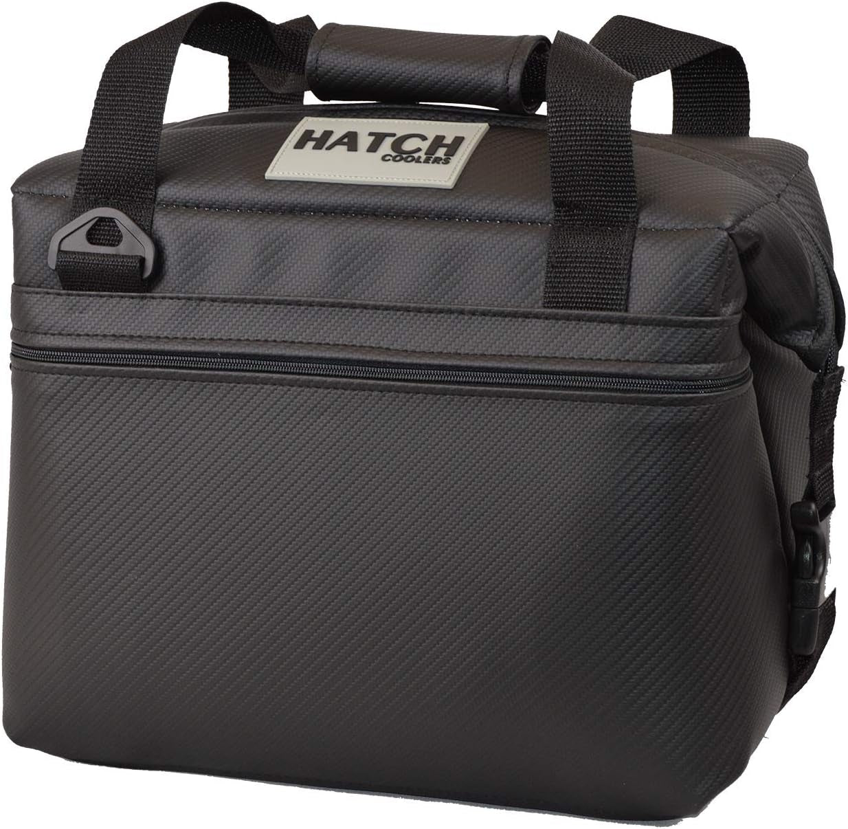 Carbon Soft Cooler with High-Density Insulation, 12-Can, Black