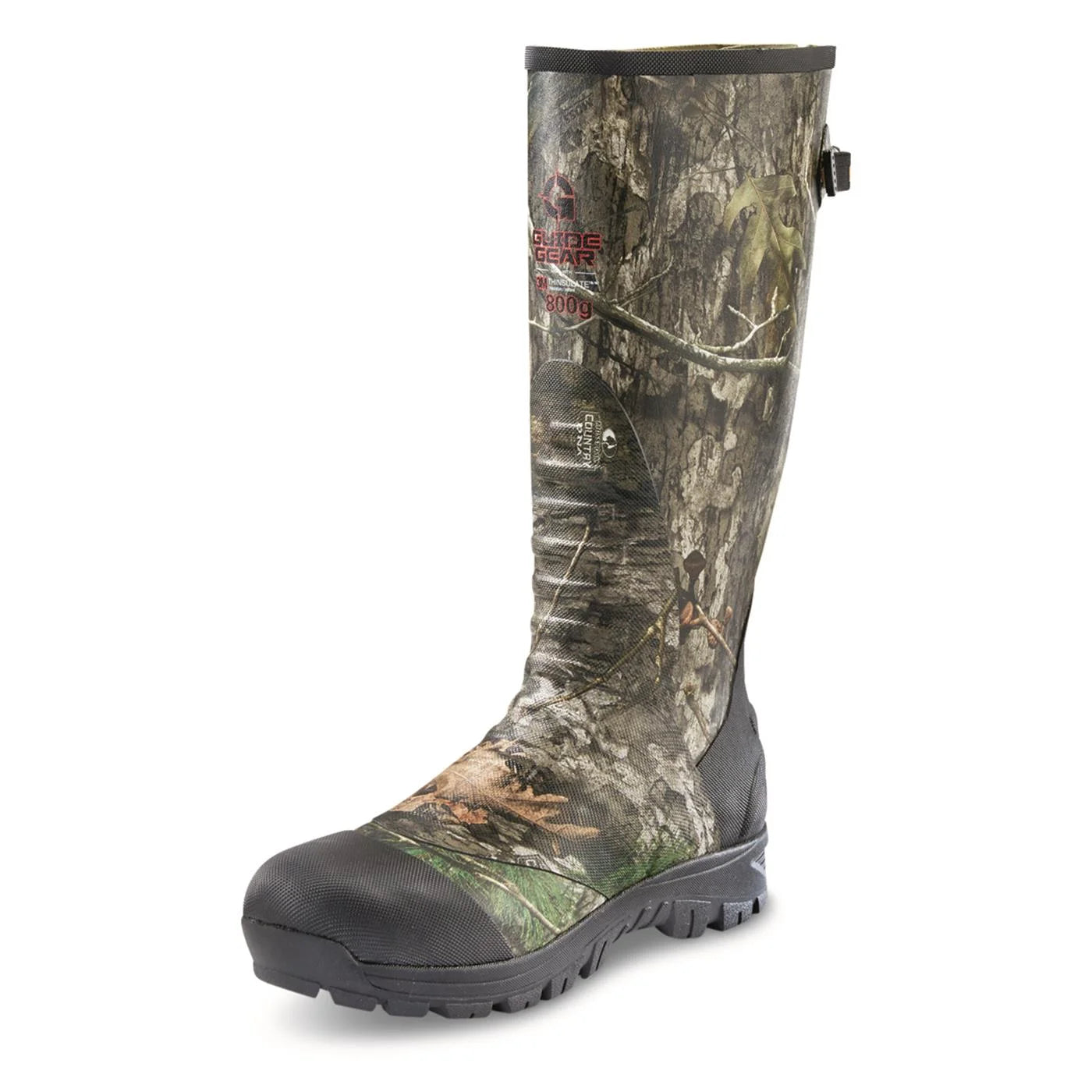 Men'S Ankle Fit Waterproof 800-Gram Insulated Rubber Boots Mossy Oak Country DNA 9D (Medium)