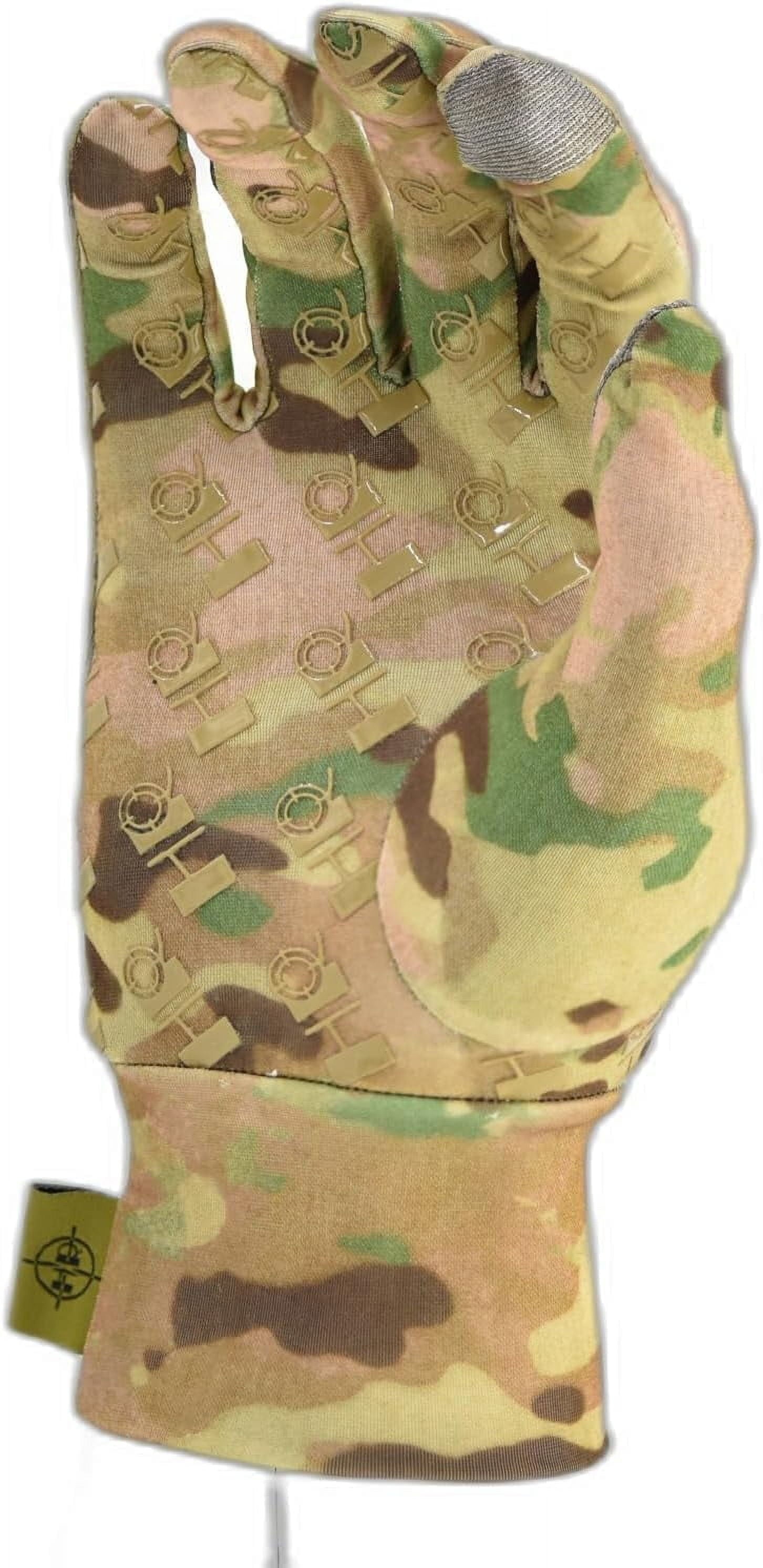 G & F Lightweight Camo Hunting Gloves, Touchscreen, Anti-Slip Grip, All-Season Flexible, Unisex XL