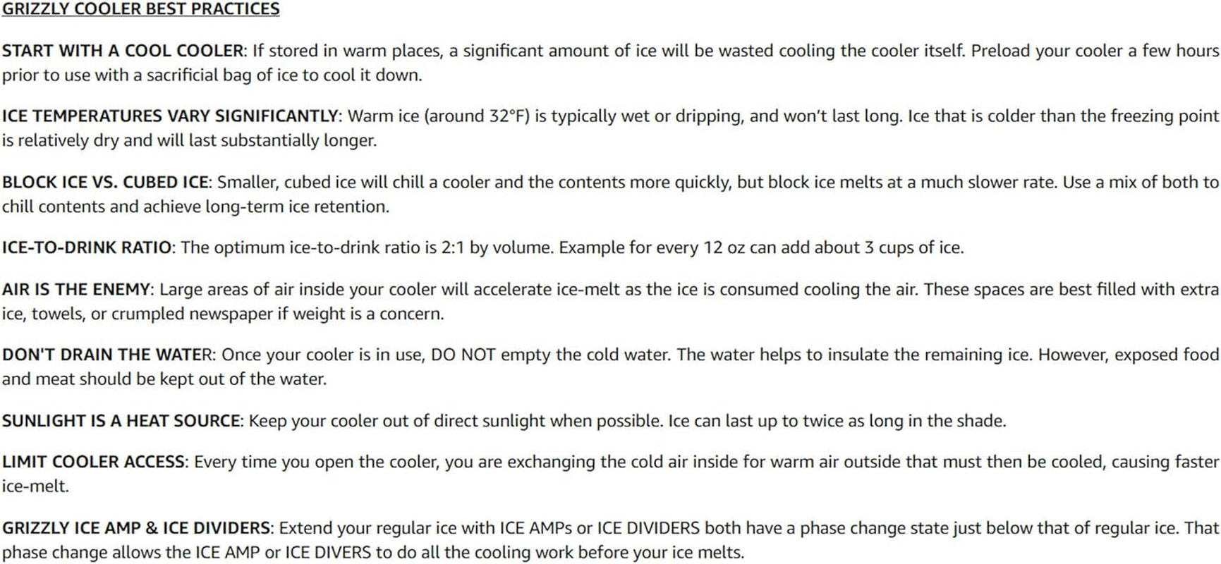 Grizzly 75 Cooler | 75 Qt Ice Chest Durable Rotomolded Insulated | Made in USA | Warranty for Life | for Beach Boat Camping Fishing Hunting | G75