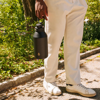 Stainless Steel Ranger Water Bottle 64Oz, Black