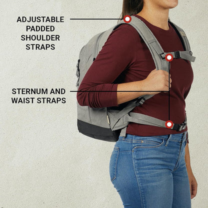 Backroads 30-Can Soft Cooler Backpack, Leak-Proof Portable Insulated Backpack Cooler, Keeps Contents Cold up to 24Hrs, Built-In Bottle Opener