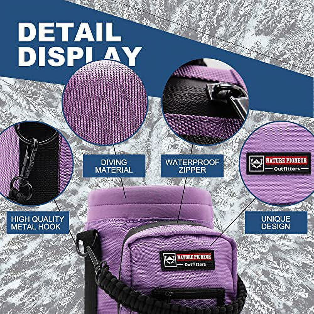 Insulated 64 Oz Water Bottle Holder with Shoulder Strap