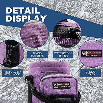 Insulated 64 Oz Water Bottle Holder with Shoulder Strap