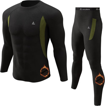 Thermal Underwear Long Johns Set Mens Winter Gift Hunting Gear Sport Base Layer Bottom Top