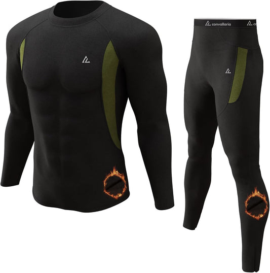 Thermal Underwear Long Johns Set Mens Winter Gift Hunting Gear Sport Base Layer Bottom Top