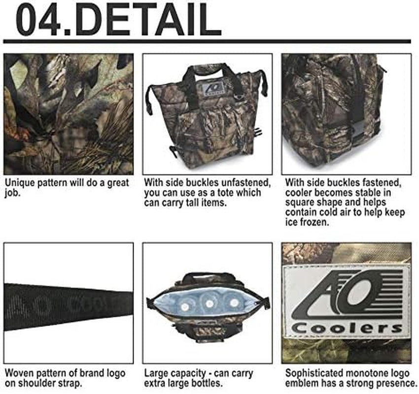 Backpack Cooler, Mossy Oak, 18-Pack