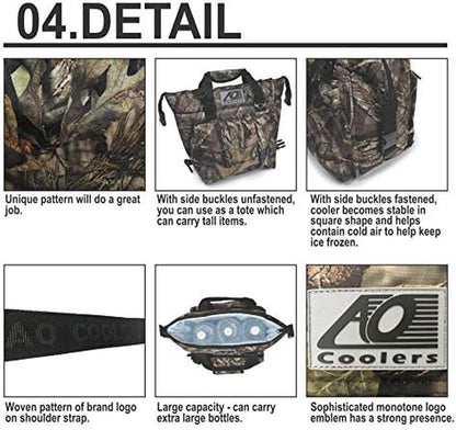Backpack Cooler, Mossy Oak, 18-Pack