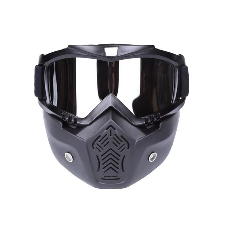 Bicycle Helmet Full Face Anti-Fog Mask Helmet Airsoft Full Head Gear Paintball Mask with Mouth Filter Safety Goggle Hunting Gear