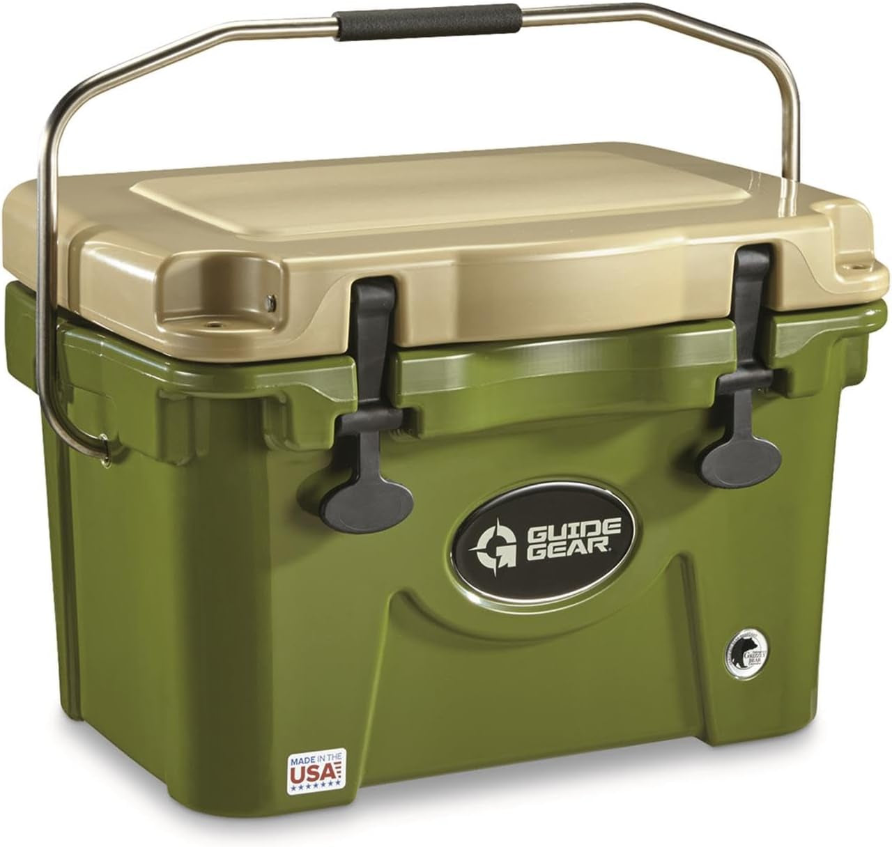 Insulated Hard Cooler, for Outdoor, Camping, Hunting, Keep Beverages and Drinks Chilled, Dry-Ice Compatible, Made in USA