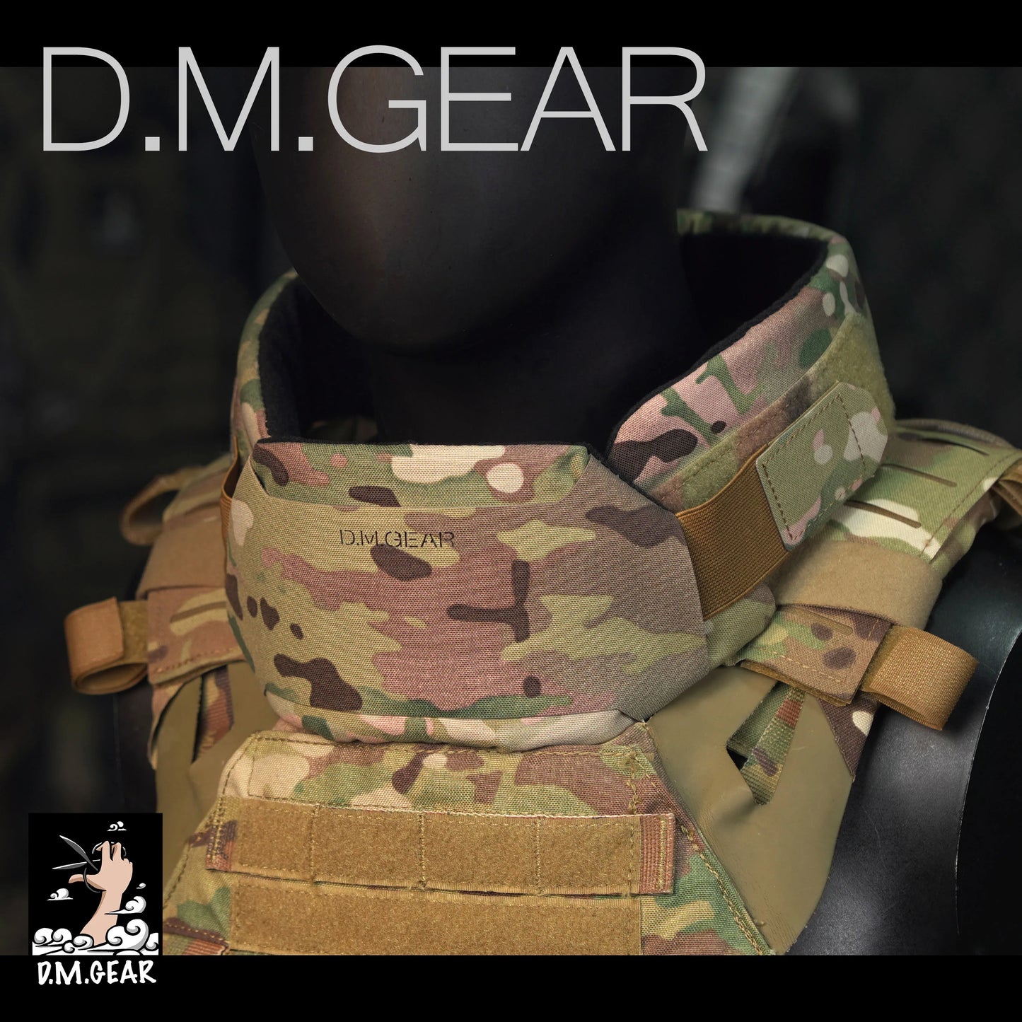 Dmgear Tactical Vest Neck Guard Collar Protector Hunting Gear Tactical Airsoft Equipment Hunting Accessory for Jpc Avs Fcsk Cpc