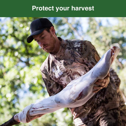 Game Bags Hunting | Available in Packs of 5 Deer or Elk Quarter Bags or 1 Deer Body Bag | Strong, Breathable, Stretchable Meat Bags | Vacuum Sealed - Saves 50% Space