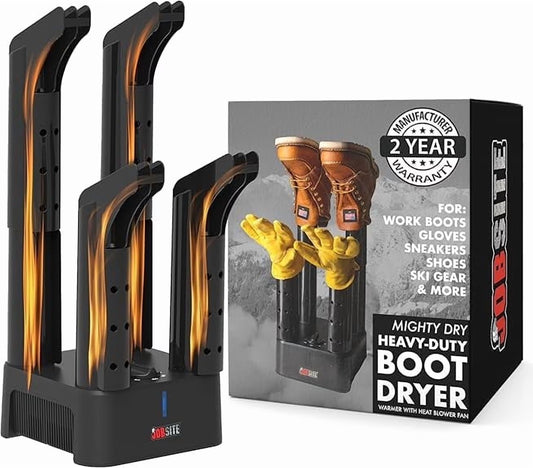 Boot Dryer with Heat Blower Fan, Glove & Shoe Dryer, Helps Reduce Odors