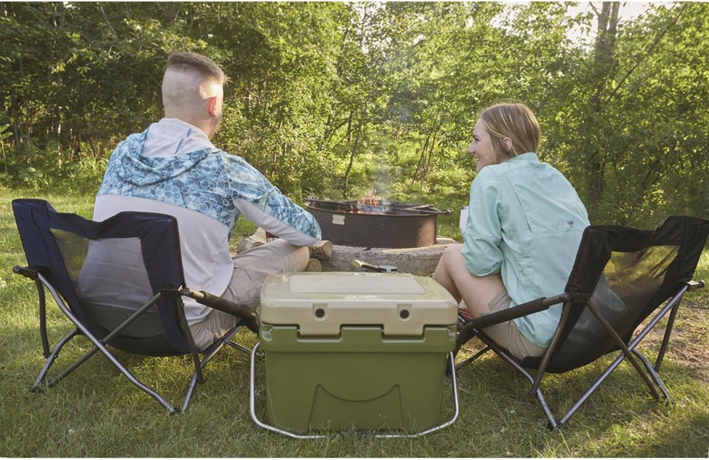 Insulated Hard Cooler, for Outdoor, Camping, Hunting, Keep Beverages and Drinks Chilled, Dry-Ice Compatible, Made in USA