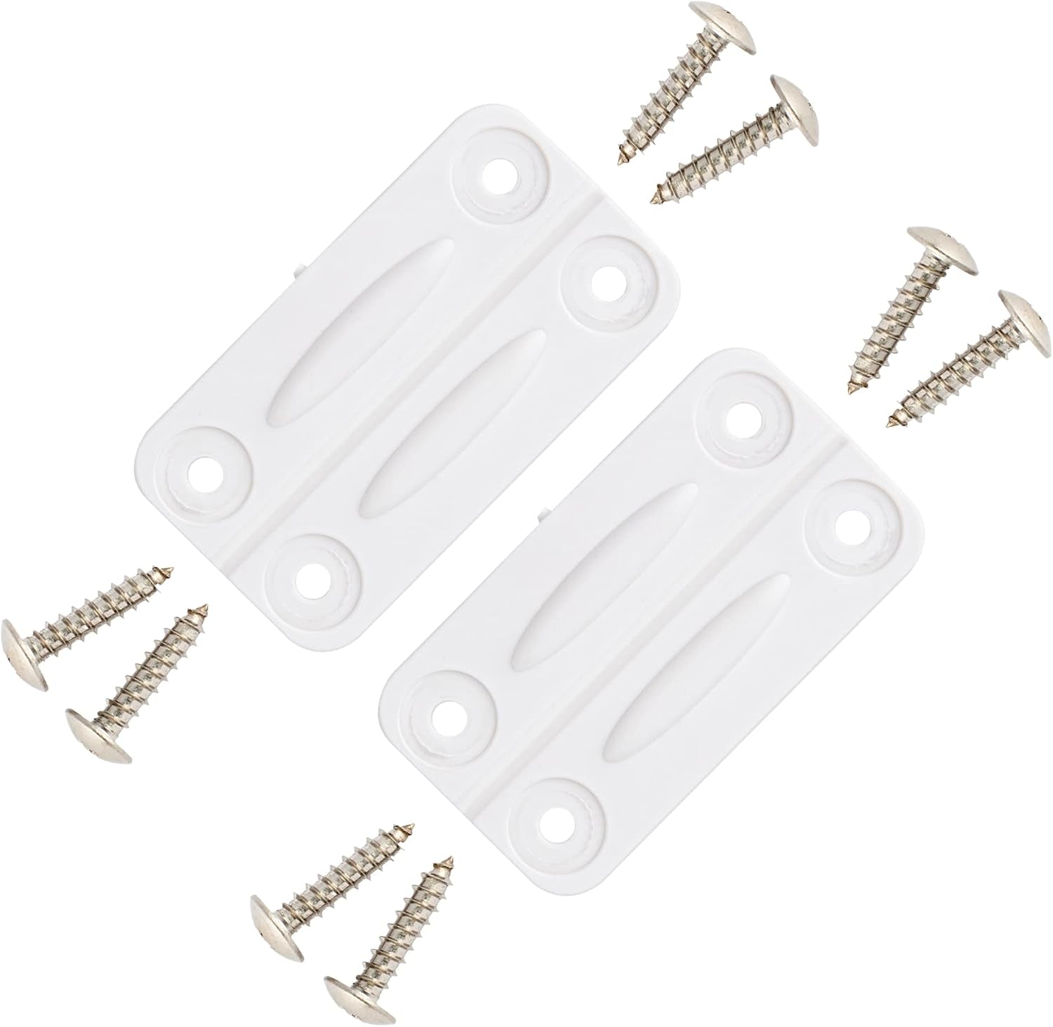 - 2 Pack White Igloo Cooler Hinges Replacement with Screws | High Strength Igloo Cooler Replacement Parts | Igloo Parts Kit for Ice Chests