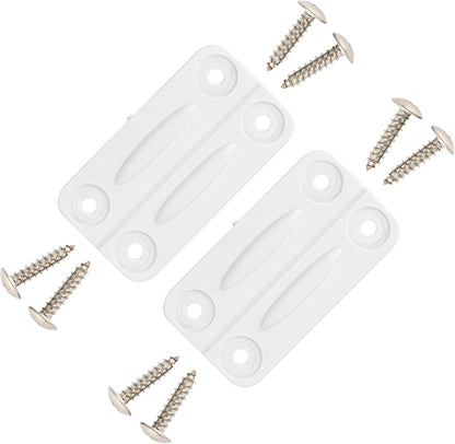 - 2 Pack White Igloo Cooler Hinges Replacement with Screws | High Strength Igloo Cooler Replacement Parts | Igloo Parts Kit for Ice Chests