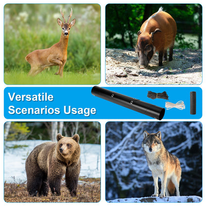 Deer Drag Sled with Handle Deer Cart Game Hauler Snow Sledding Pad Hunting Gear Supplies with 32.8FT Black Rope 16.1FT White Rope for Hunting Ice Fishing Hauling Fire Wood