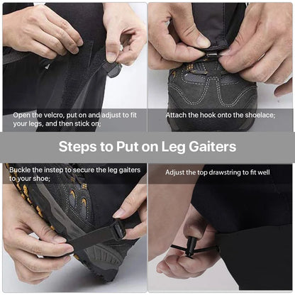 Leg Gaiters Snake for Tick Protection for Women Men Waterproof Boot Cover Gaiters for Hiking Hunting