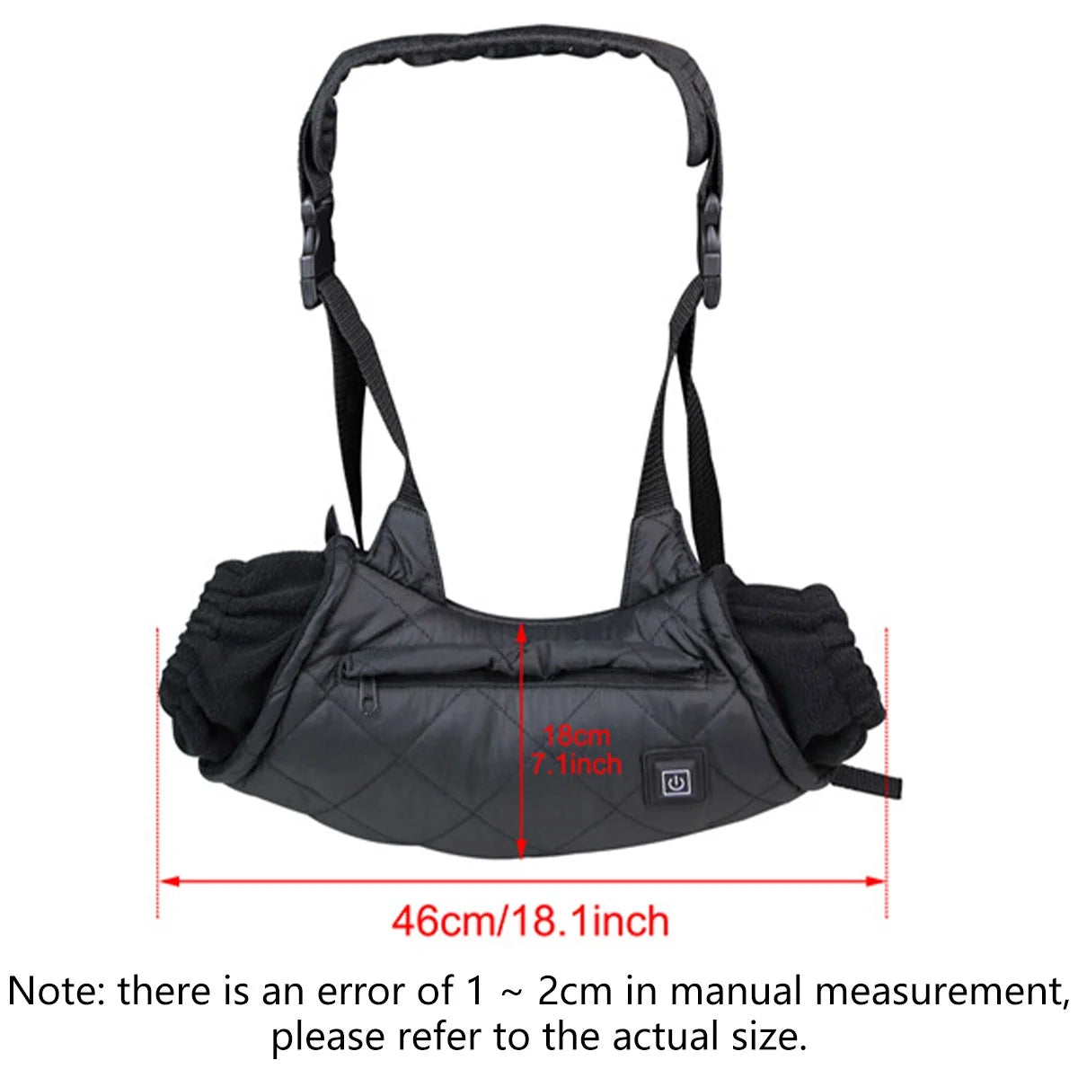 Heated Hand Muff Electric Hand Warmer Pouch USB Charging Hand Warming Muff Adjustable Winter Hand Warmer with 3 Heating Setting for Outdoor Hunting Camping Football