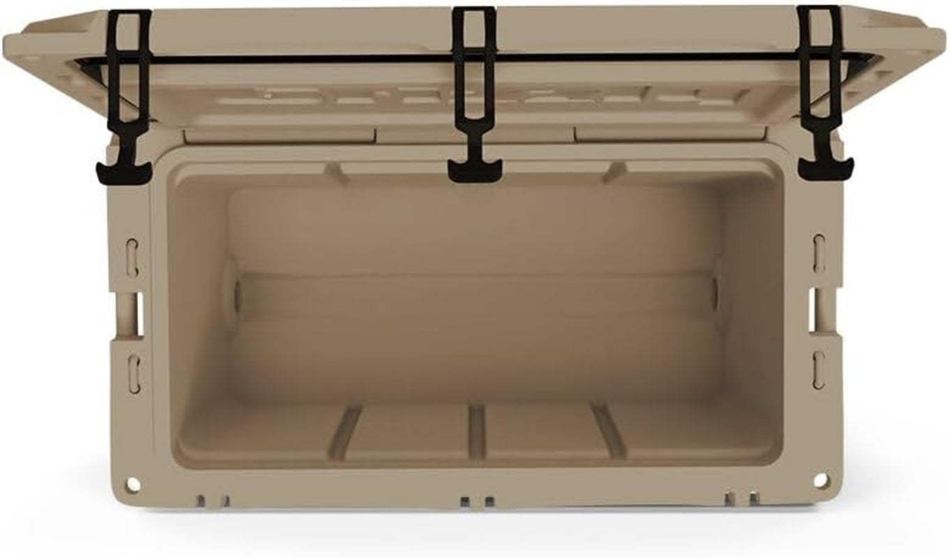 Grizzly 75 Cooler | 75 Qt Ice Chest Durable Rotomolded Insulated | Made in USA | Warranty for Life | for Beach Boat Camping Fishing Hunting | G75