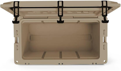 Grizzly 75 Cooler | 75 Qt Ice Chest Durable Rotomolded Insulated | Made in USA | Warranty for Life | for Beach Boat Camping Fishing Hunting | G75