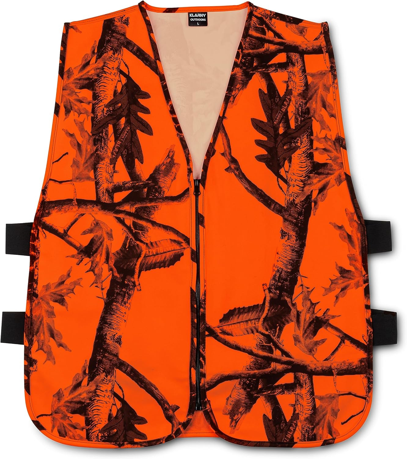 Klarny High Visibility Waterproof Orange Safety Vest for Hunting and Gear