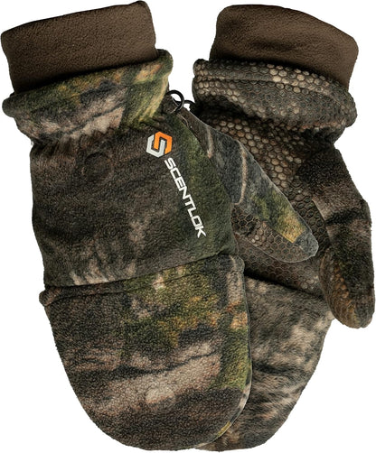 Fleece Winter Camo Pop Top Camo Hunting Gloves