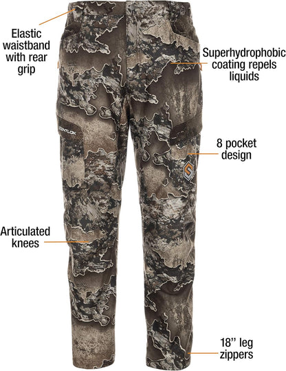 Forefront Camo Hunting Pants - Midweight & Water Repellent Pants with Carbon Alloy Odor Reducing Technology
